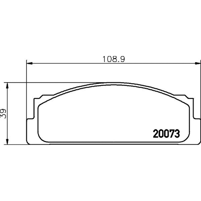 Mintex Front Brake Pad Set fits Autobianchi A 111 1969-1972 1.4