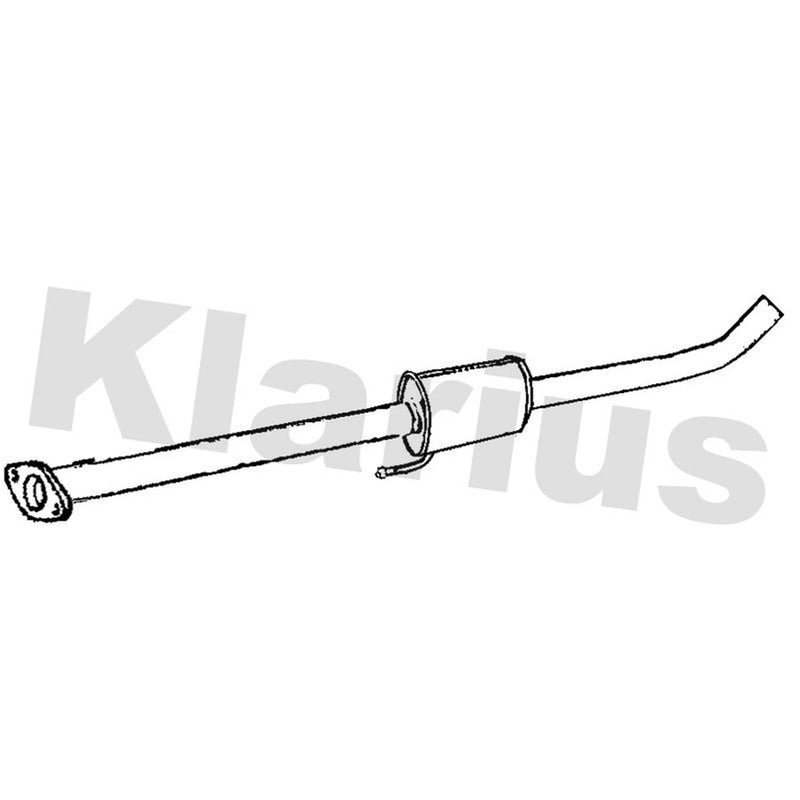 Klarius Box With Centre Pipe Centre fits Hyundai I30 2007-2011 1.6