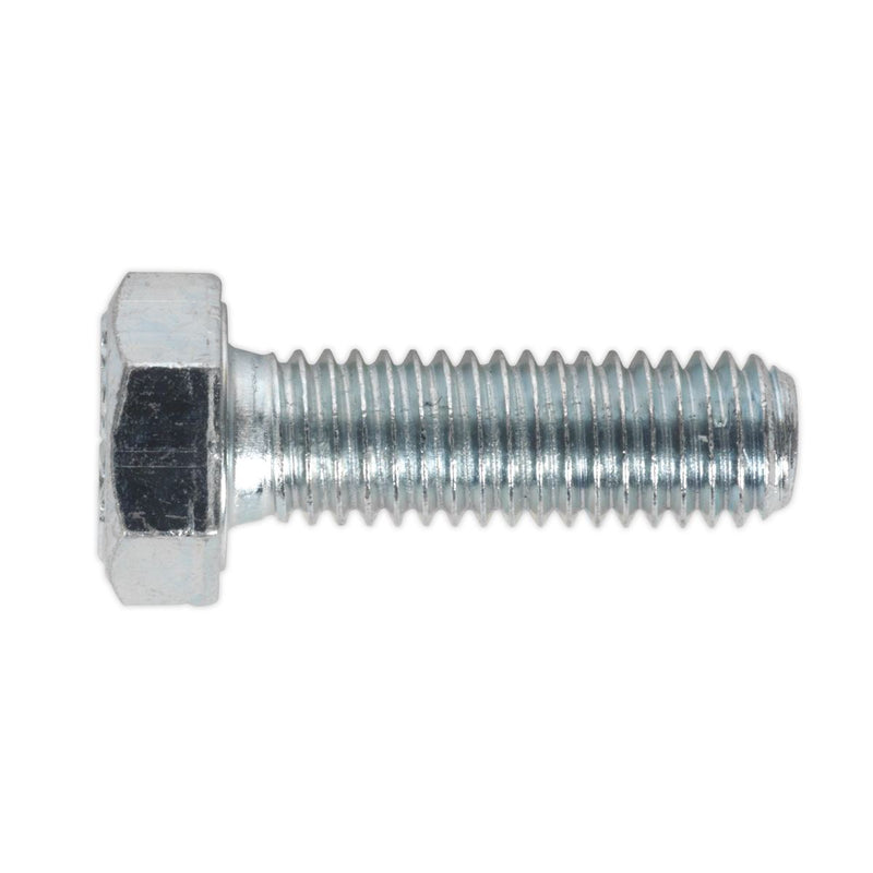 Sealey HT Setscrew M8 x 25mm 8.8 Zinc Pack of 50 SS825 Sealey - Dynamic Drive