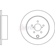 Fahren 2 x Solid Rear Brake Discs FBD6770-x2