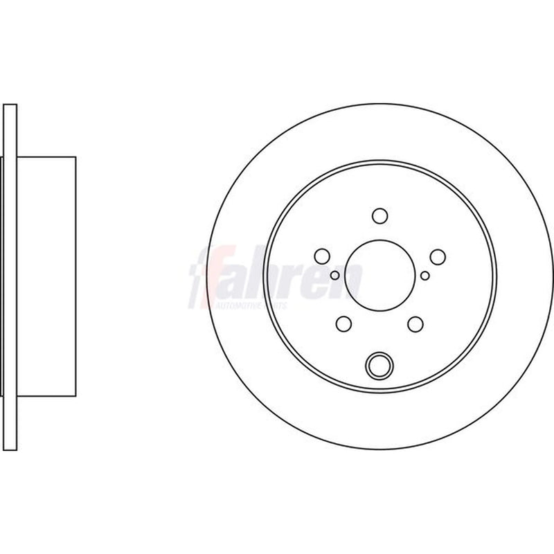 Fahren 2 x Solid Rear Brake Discs FBD6770-x2
