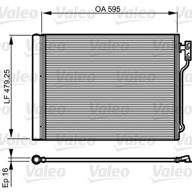 Valeo Air Conditioning Condenser 814192