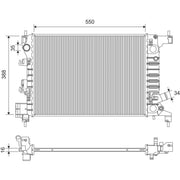 Valeo Engine Radiator 701412