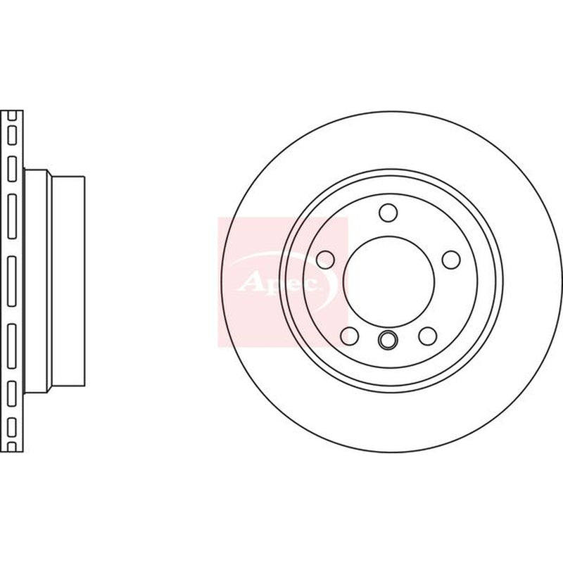 Apec Rear Brake Vented Discs & Pads fits BMW 1 2007-2013