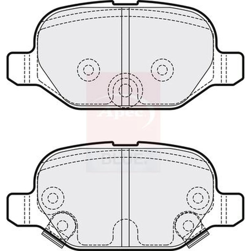 Apec Brake Pad Set PD3858