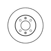 Abtex 2 x Vented Front Brake Discs BD1282V-x2