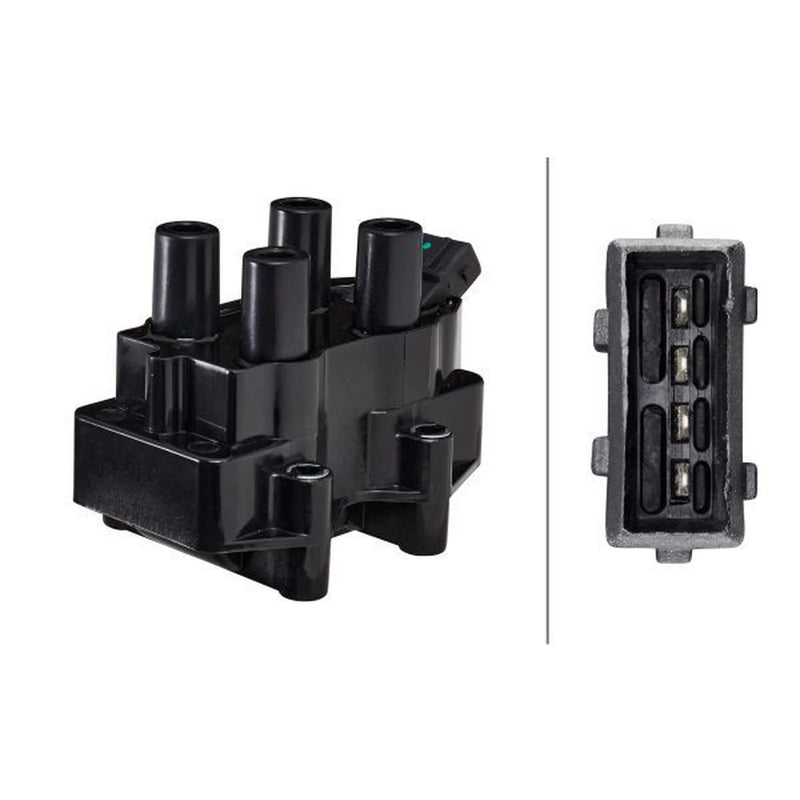 Hella Ignition Coil Pack fits Opel Astra F 1994-2001 1.8 2.0