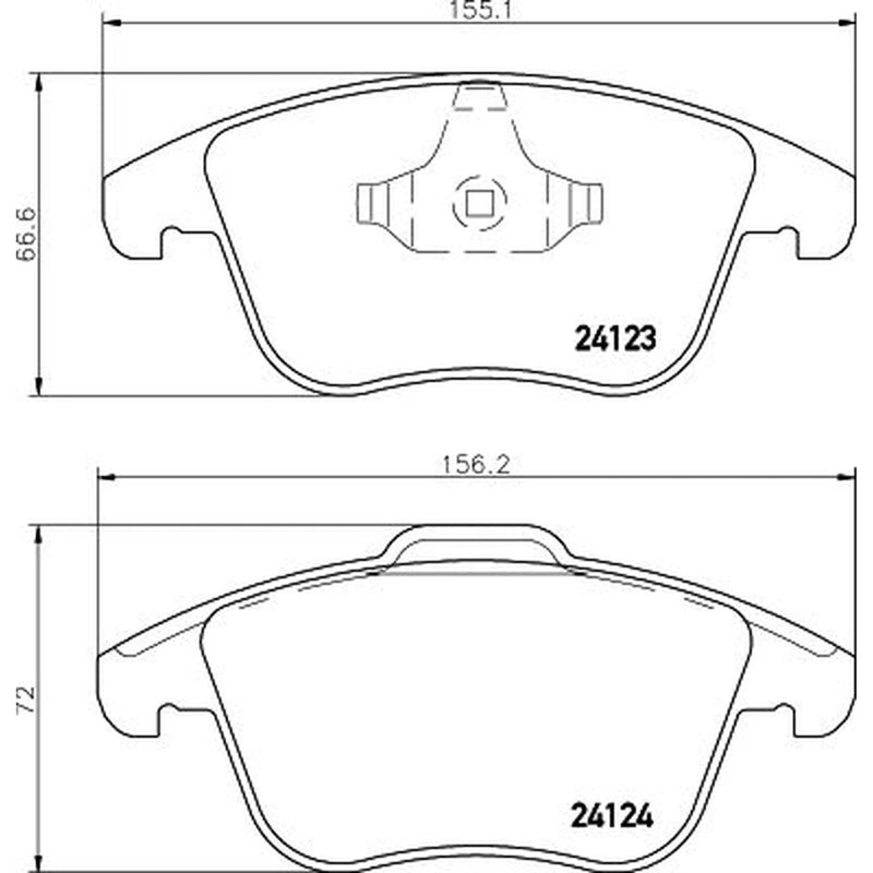 Mintex Front Brake Pad Set fits Ford Galaxy 2006-2015 2.0