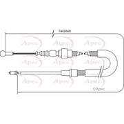 Apec Handbrake Cable Right Rear CAB1040