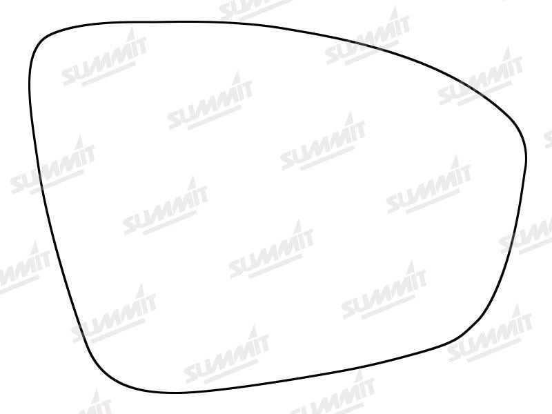 Summit Heated Base Plate With Standard Mirror Glass fits Renault Megane 2015 on RHS Summit - Bars 4 Cars