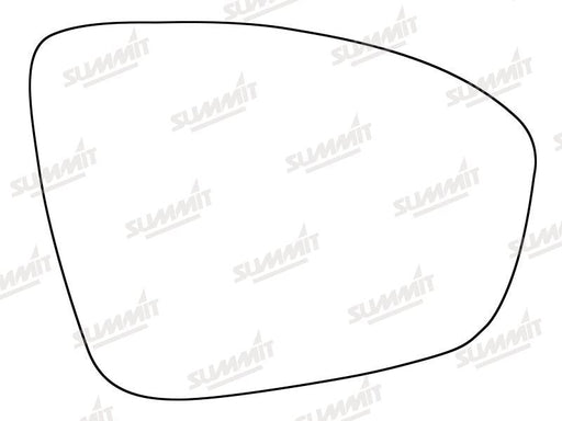 Summit Heated Base Plate With Standard Mirror Glass fits Renault Megane 2015 on RHS Summit - Bars 4 Cars
