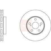 Apec 2 x Vented Brake Discs