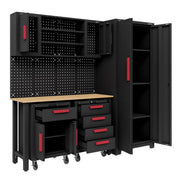 American Pro Complete Garage Storage System with 2 Mobile Trolleys APMS12OP American Pro - Dynamic Drive