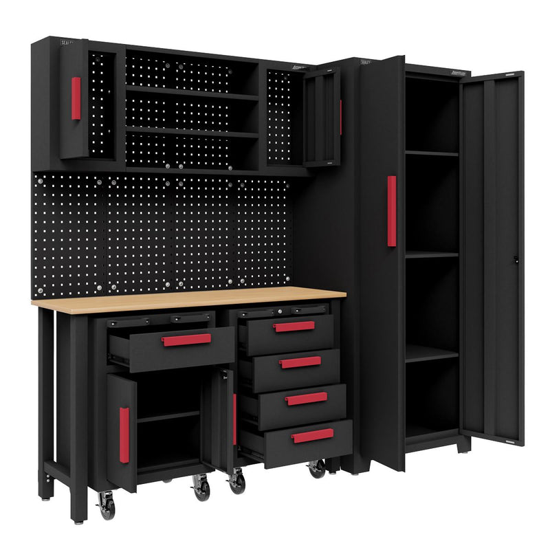 American Pro Complete Garage Storage System with 2 Mobile Trolleys APMS12OP American Pro - Dynamic Drive