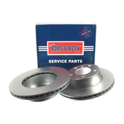 Borg & Beck Front Brake Vented Discs & Pads fits BMW 2 2020-2021