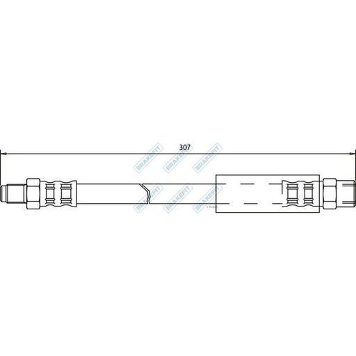 Apec Brake Hydraulic Hose Line outer BHO4047