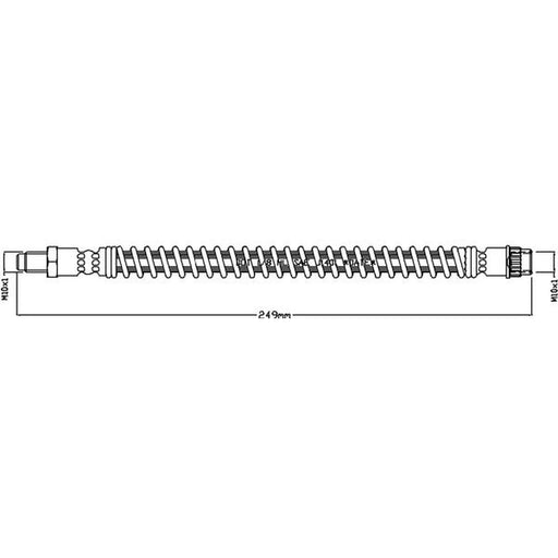 Juratek Brake Hydraulic Hose Line Rear fits Fiat Talento 2016 on 1.6