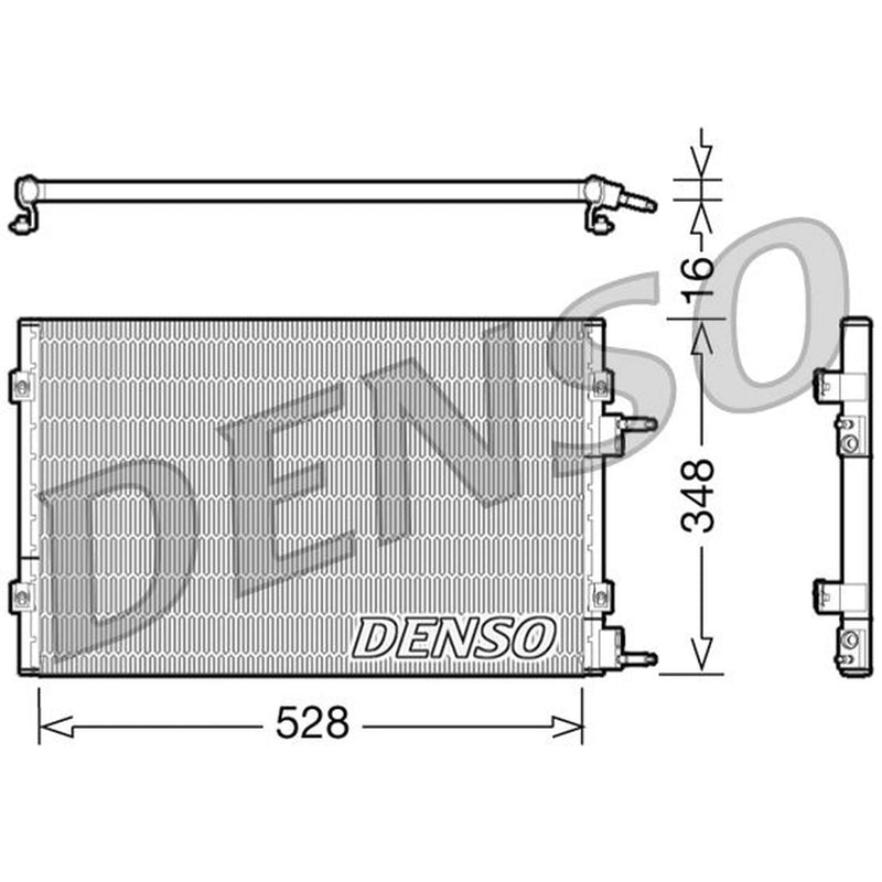 Denso Air Conditioning Condenser fits Chrysler Pt Cruiser 2000-2010 2.0 2.4