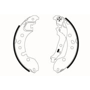 Mintex Brake Shoe Set Axle Kit fits Renault Twingo II 2007-2014 1.2 1.5