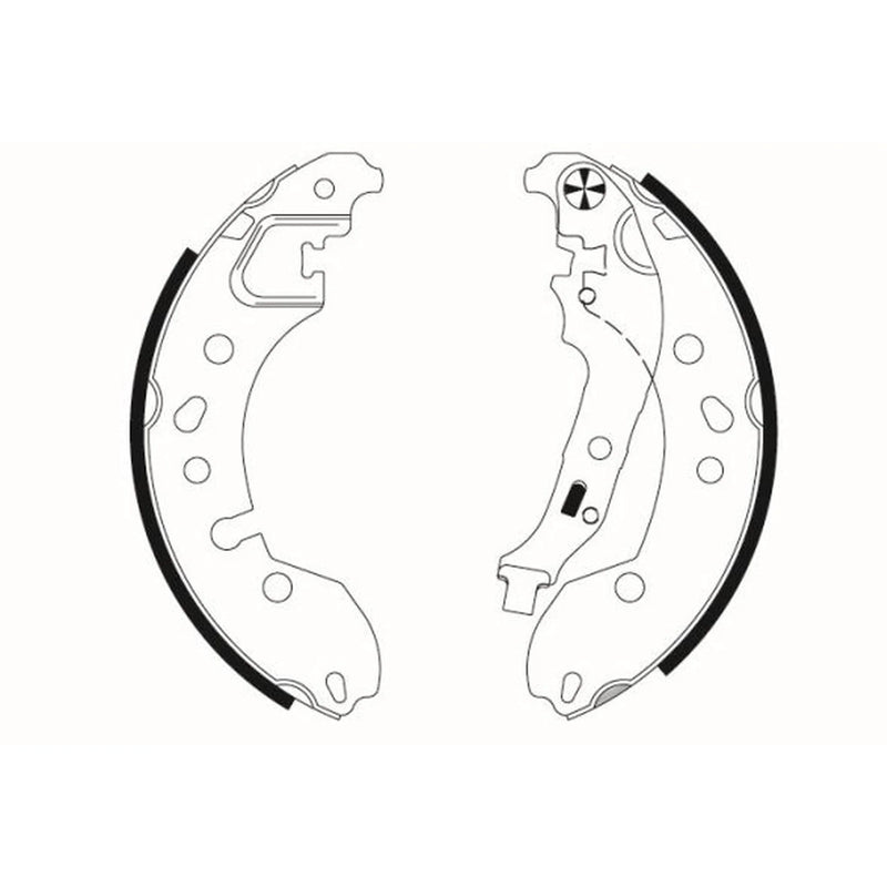 Mintex Brake Shoe Set Axle Kit fits Renault Twingo II 2007-2014 1.2 1.5