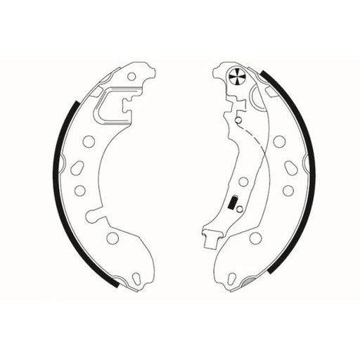 Mintex Brake Shoe Set Axle Kit fits Renault Twingo II 2007-2014 1.2 1.5
