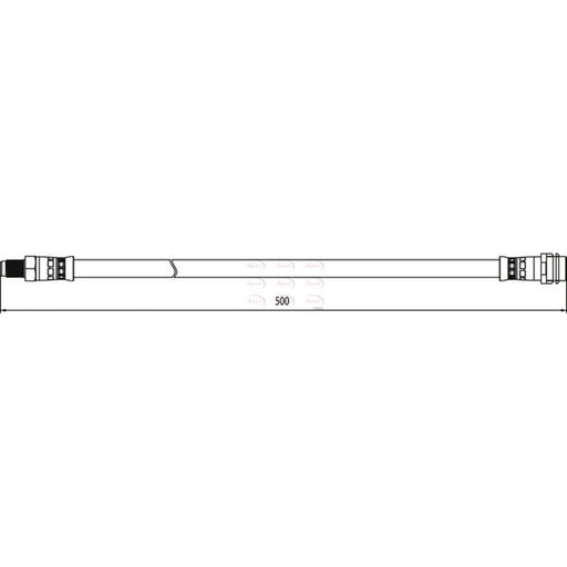 Apec Brake Hydraulic Hose Line Front HOS4032