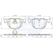Comline Front & Rear Brake Discs & Pads fits BMW 5 2003-2010