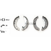 Textar Brake Shoe Set Axle Kit 91059800