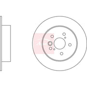 Apec 2 x Solid Brake Discs fits Toyota Rav 4 1997-2005 1.8 2.0