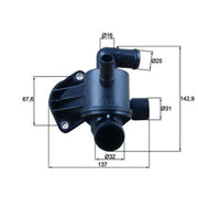 Mahle Thermostat,Coolant fits Multicar M27 2010 on