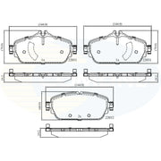 Comline Front Brake Discs & Pads fits Mercedes-Benz Gla-Class 2013-2019