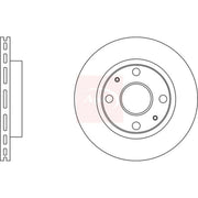 Apec 2 x Vented Brake Discs fits Daihatsu Extol 2004-2006 1.3