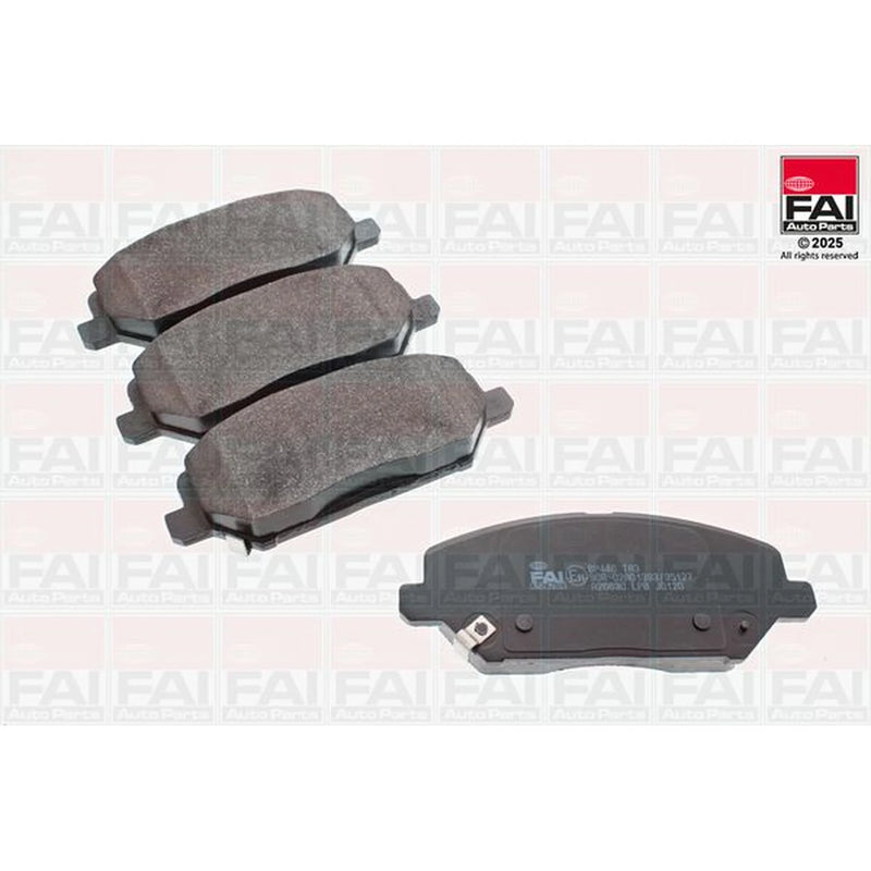 FAI Front Brake Pad Set fits Hyundai I30 2016-2020 1.0 1.4 1.5 1.6