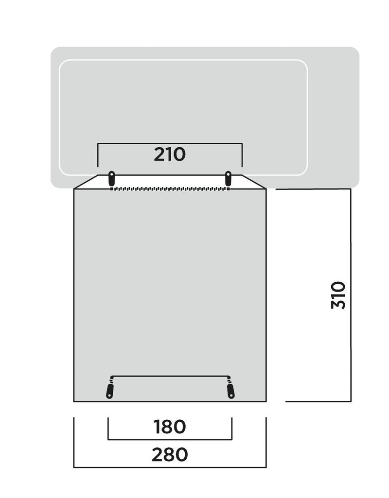 Easy Camp Utne Driveaway Awning Grey Easy Camp - Dynamic Drive