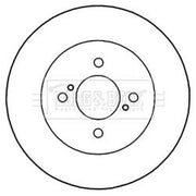 Borg & Beck Rear Brake Solid Discs & Pads fits Suzuki Swift III 2010-2017 1.2