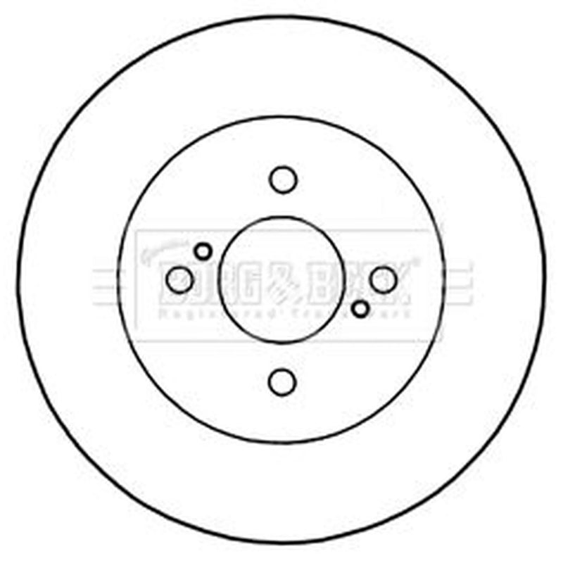Borg & Beck Rear Brake Solid Discs & Pads fits Suzuki Swift III 2010-2017 1.2