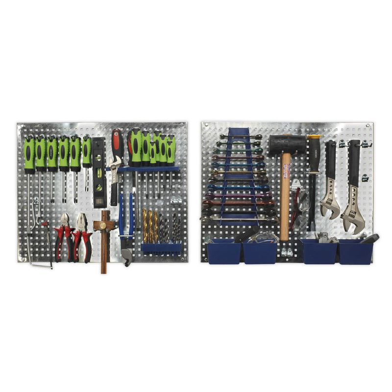 Sealey Wall Storage Pegboard Set 34pc S01102 Sealey - Dynamic Drive