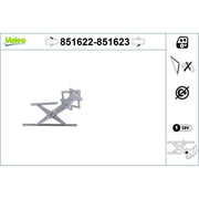 Valeo Electric Window Regulator Lifter Left Front 851622