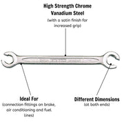 Teng Tools Flare nut Wrench Metric 16 x 17mm Teng Tools - Dynamic Drive