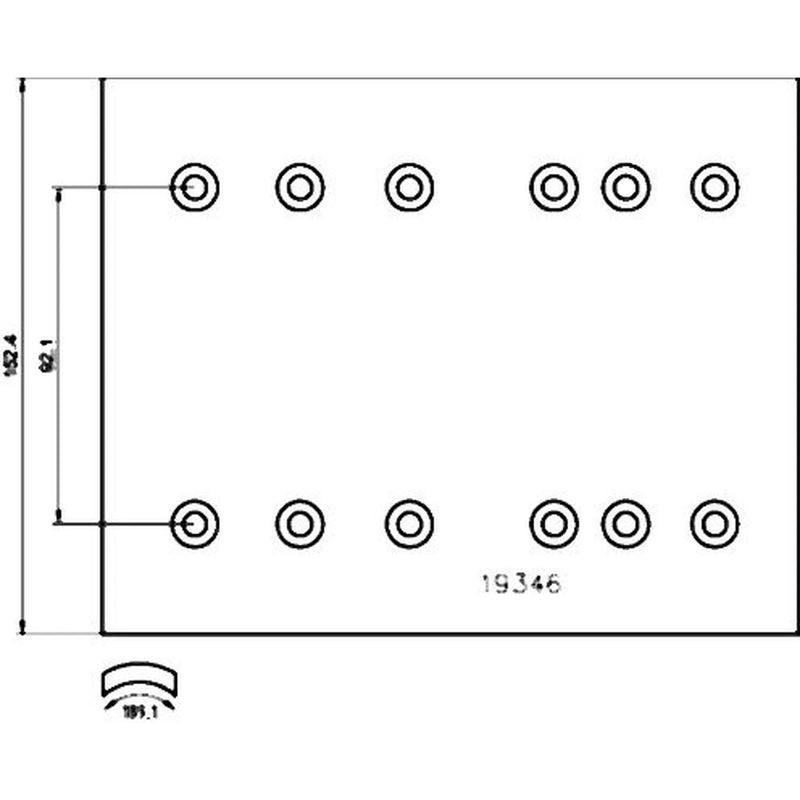 Textar Textar Cv Brake Lining Set 1934601 1934601