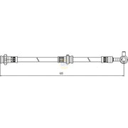 NAPA Brake Hydraulic Hose Line Front Right NBH1224