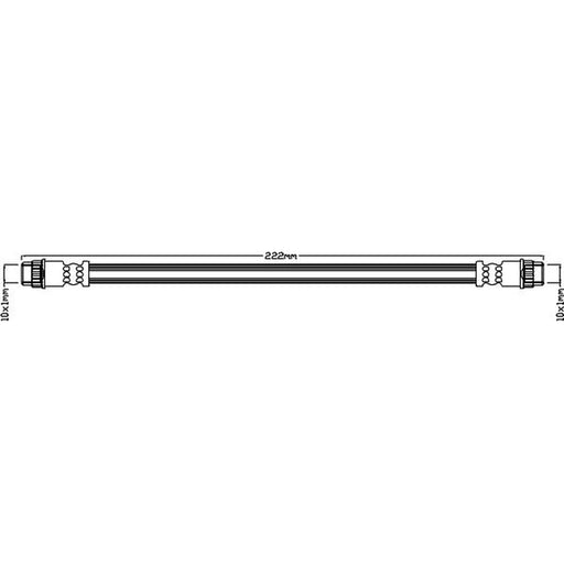 Juratek Brake Hydraulic Hose Line Rear Right fits Nissan NV300 2016 on 1.6