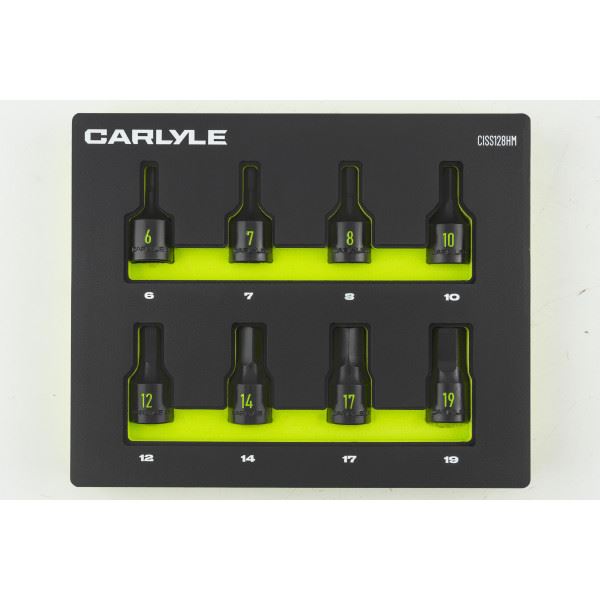 Carlyle Tools 8Pc 1/2Dr Hex Impact Socket 6 - 19mm - image 1