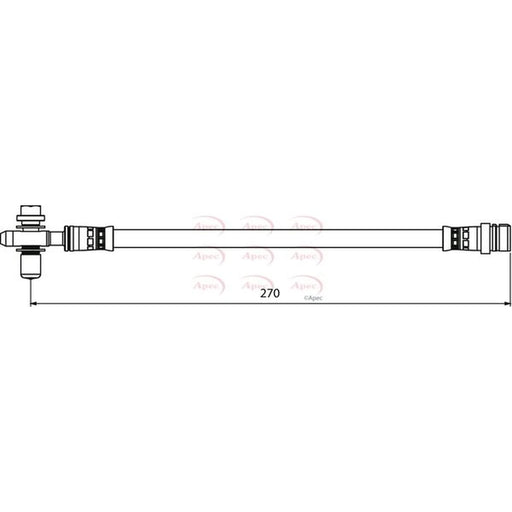 Apec Brake Hydraulic Hose Line Rear HOS3896