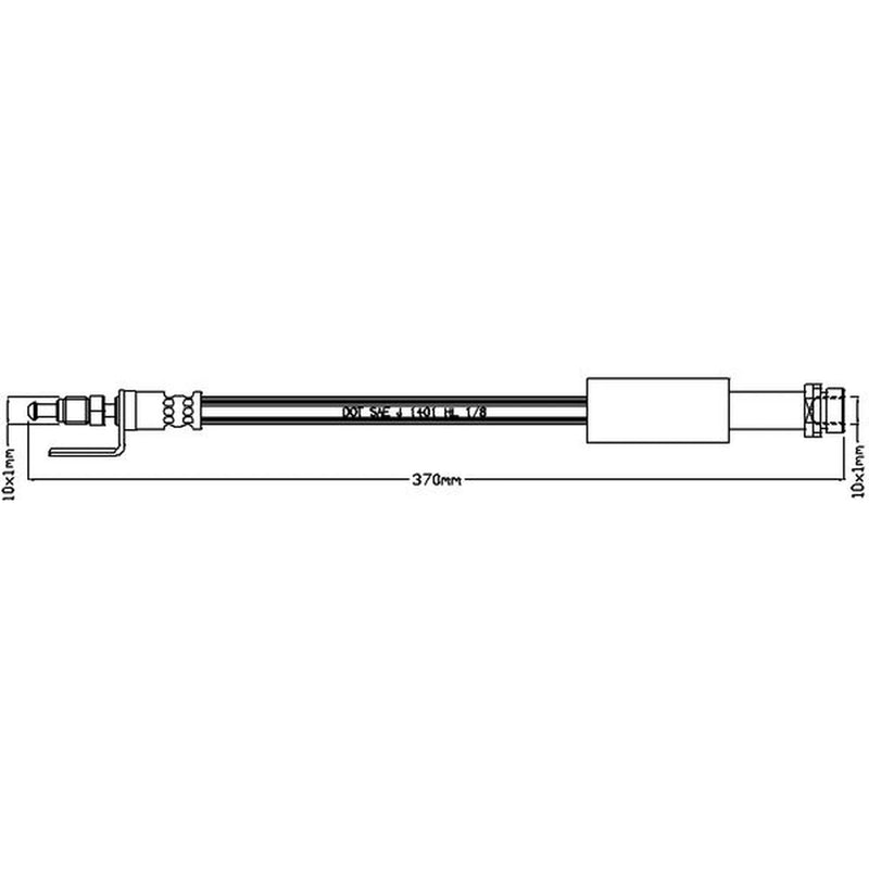 Juratek Brake Hydraulic Hose Line Right JBH1161