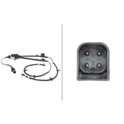 Hella ABS Wheel Speed Sensor Rear 6PU 010 039-121