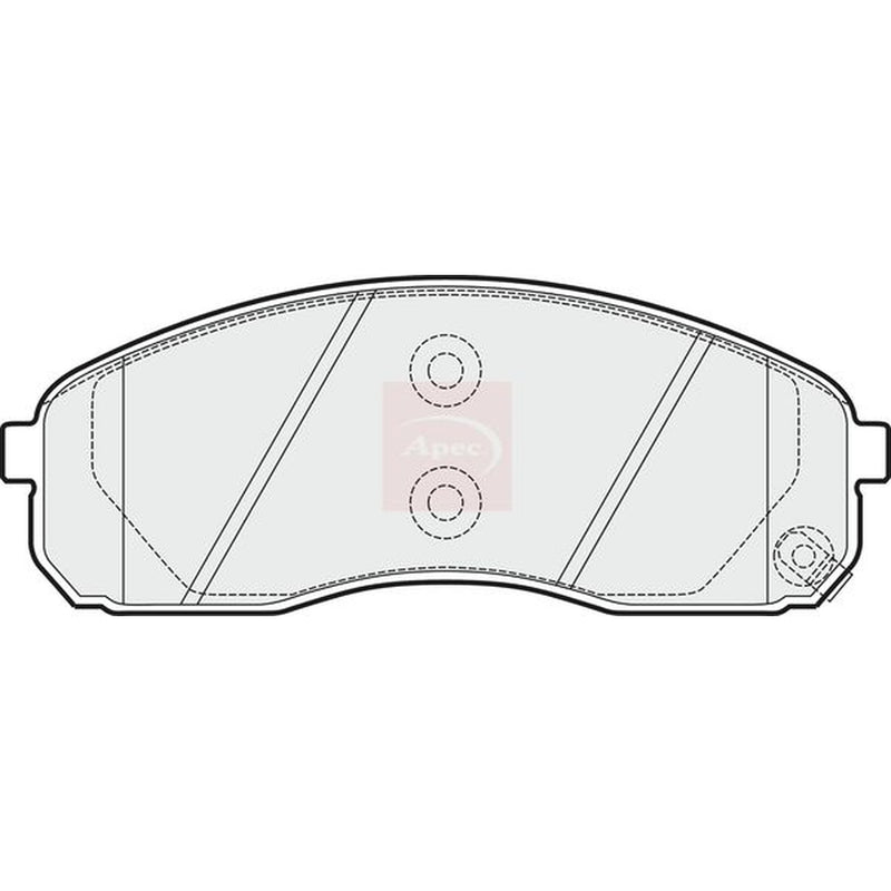 Apec Front Brake Pad Set fits Kia Sedona 1999-2007 2.5 2.9
