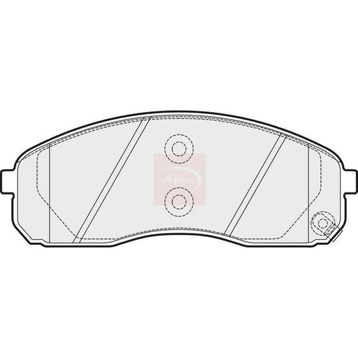 Apec Front Brake Pad Set fits Kia Sedona 1999-2007 2.5 2.9