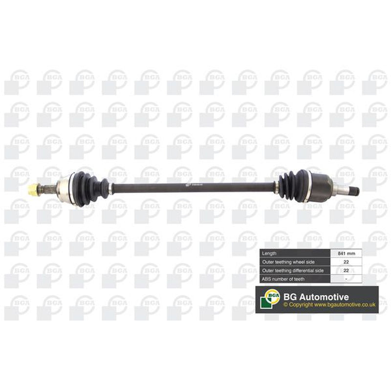 BGA CV Drive Shaft Driveshaft Front Right fits Fiat Punto 1999-2012