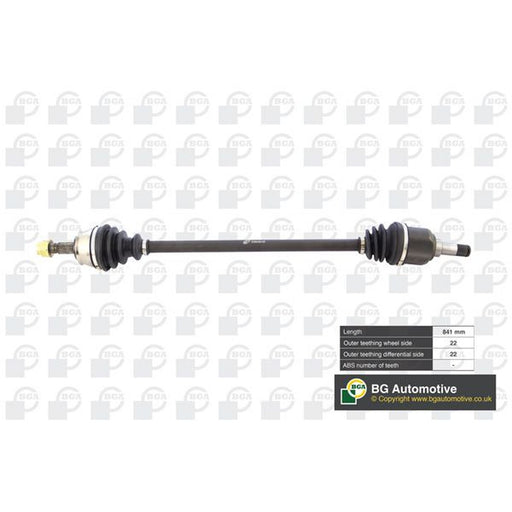 BGA CV Drive Shaft Driveshaft Front Right fits Fiat Punto 1999-2012